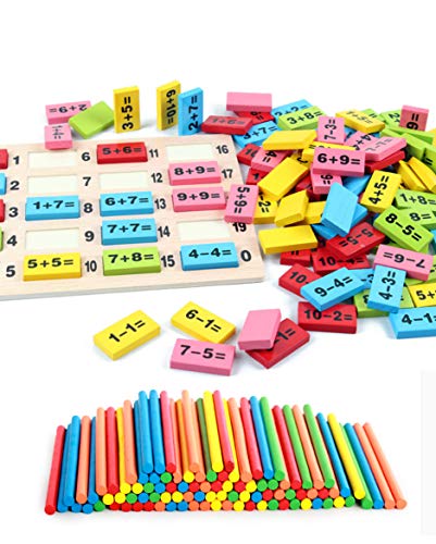 HorBous Juegos Matematicos de Madera para Niños Mayores de 3 años Puzzles Matematicos