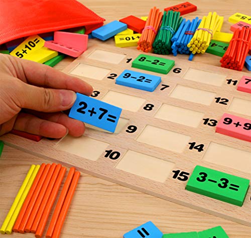 HorBous Juegos Matematicos de Madera para Niños Mayores de 3 años Puzzles Matematicos