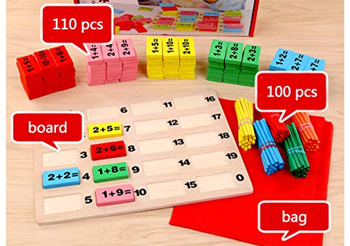 HorBous Juegos Matematicos de Madera para Niños Mayores de 3 años Puzzles Matematicos