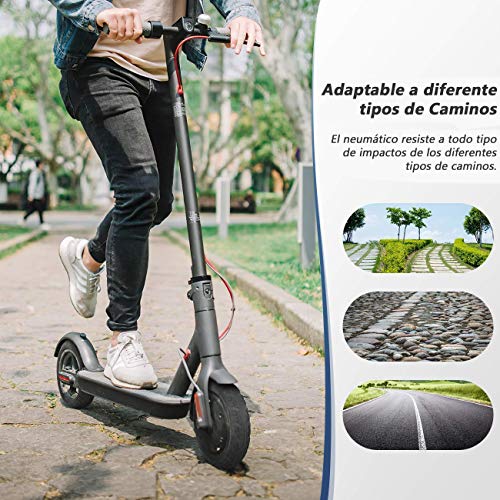 HORO.ES Repuesto Neumático Rueda Mejorada 8,5" sólido para Scooter Eléctrico Xiaomi Scooter M365 - Negro (Neu x1)