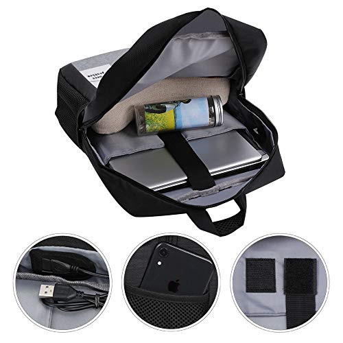 Horrible Quotes Dr Horribles Sing Through Blog Mochila Daypack Bookbag Laptop School Bag con puerto de carga USB