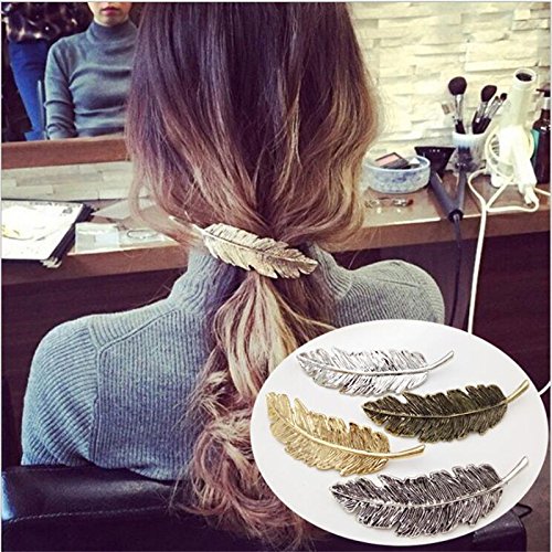 Hosaire Horquillas Pelo Delicado Clip Pin Garra Accesorios broches Tocado Estilo joyería del Pelo -2pcs