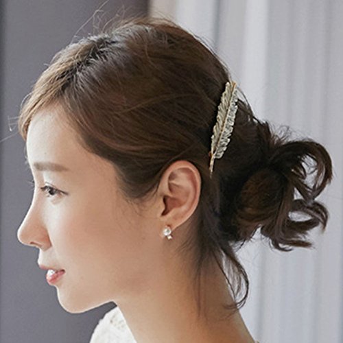 Hosaire Horquillas Pelo Delicado Clip Pin Garra Accesorios broches Tocado Estilo joyería del Pelo -2pcs