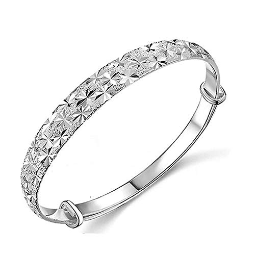 Hosaire Pulsera de Plata de Cielo Estrellado Metal-Ajustable Diámetro 60-70mm Pulsera de Cadena de Moda Chica de Partido de Las Señoras