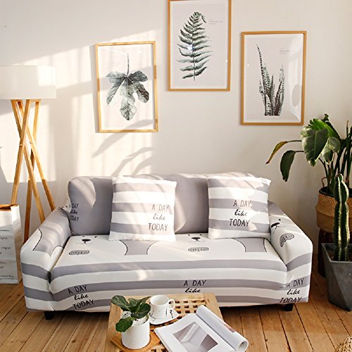 HOTNIU Funda Elástica de Sofá Funda Estampada para sofá Antideslizante Protector Cubierta de Muebles (Dos Plazas, Patrón #12)