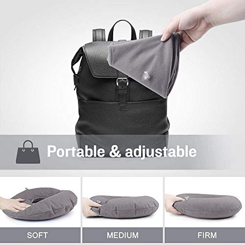 Houdian Cojín Redondo Inflable Almohada Soporte Lumbar con Bomba