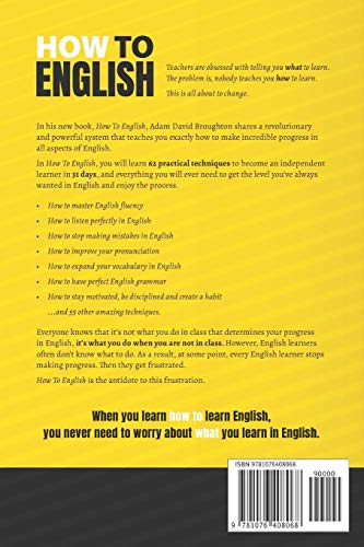 How To English: 31 Days to be an independent learner
