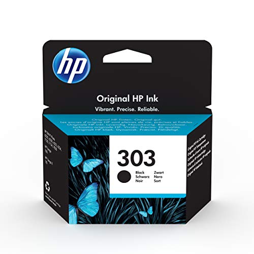 HP 303 T6N02AE - Cartucho original de tinta negra, compatible con impresoras de inyección de tinta HP Tango, Tango X, Envy 6220, 6230, 7130, 7830