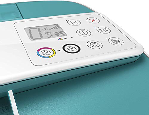 HP DeskJet 3762 - Impresora de tinta multifunción (8 ppm, 4800 x 1200 DPI, A4, Wifi, Escanea, Copia, 60 hojas, Modo silencioso), Verde agua