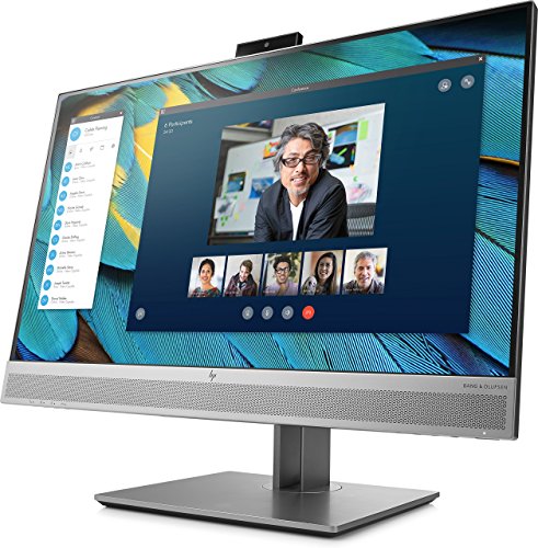 HP EliteDisplay E243m - Monitor de 24" ajustable en altura (FHD antireflejo, 1920 x 1080, IPS LED, Webcam, Altavoces, 250cd/m, 5ms, 16:9, 1 x VGA, 1 x HDMI 1.4, 1 x DisplayPort 1.2, 2 x USB 3.0)