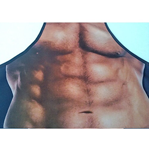 HQdeal Delantal Hombre de Pastel de Carne