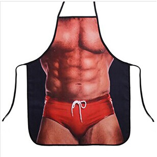 HQdeal Delantal Hombre de Pastel de Carne