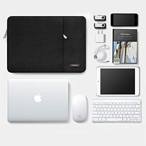 HSEOK 13-13,3 Pulgadas MacBook Air A1278/A1466/A1369 (2012-2017) Funda Protectora para Ordenadores Portátiles PC Bolsa para la mayoría de Las Laptop de 13-14 Pulgadas Notebook, Negro