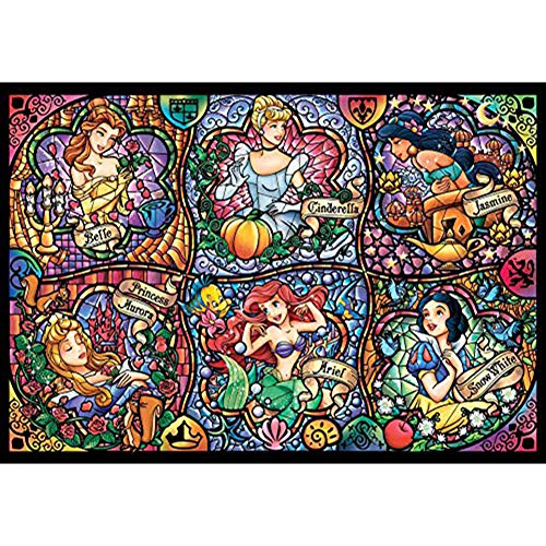 Huacan 5D Kit De Pintura De Diamante Para Adultos Cristal Resina Cuadrada Arte Bordado Con Lienzo Decoración De Pared Regalo De Cumpleaños Boda Aniversario Disney 6 Princesas 60x90cm/23.6x35.4in