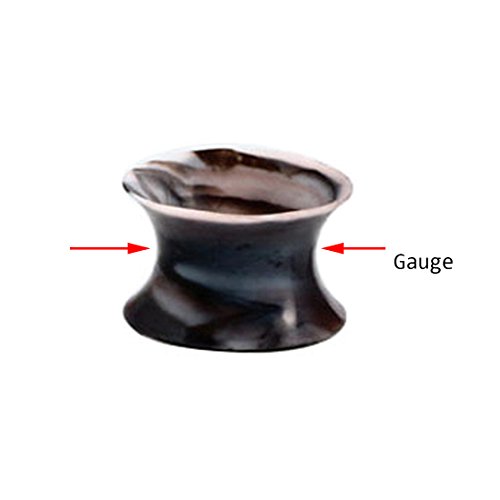 Huacan 8 Piezas Dilataciones Orejas de Silicona Pung- 4 Piezas Ligero+ 2 Piezas Luminoso y 2 Borde Grueso Expansor de Túnel Hombre Mujer 6mm