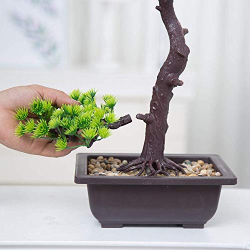 HUAPENLL Artificial Bonsai Árbol, Grande Planta Bienvenida Pino Simulación Bonsai, Creativo Artificial Verde Plantas Adornos, Casa Decoración - Los 28 * 40cm