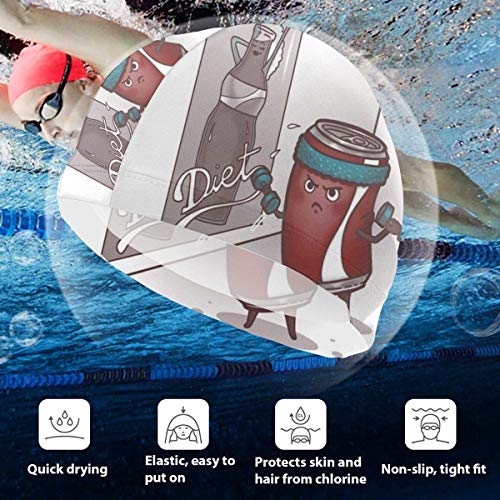 Huatongxin Gorra de baño de secado rápido para dieta de cola para adultos