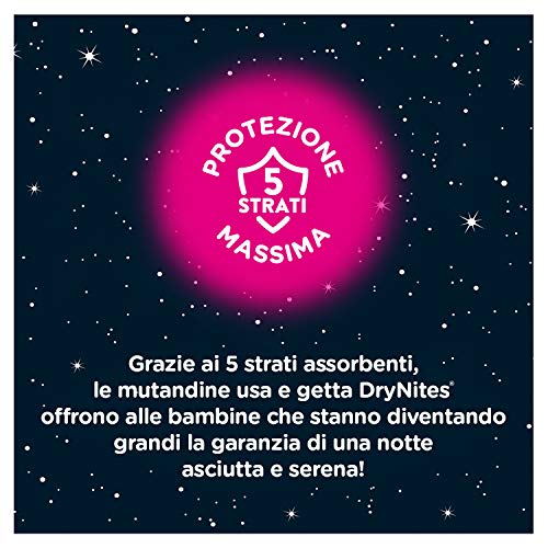 Huggies DryNites, 4 - 7 años niña, 16 pañales