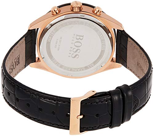 Hugo BOSS Reloj Cronógrafo para Hombre de Cuarzo con Correa en Cuero 1513580