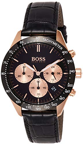 Hugo BOSS Reloj Cronógrafo para Hombre de Cuarzo con Correa en Cuero 1513580
