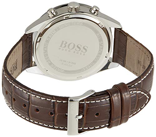 Hugo BOSS Reloj Cronógrafo para Hombre de Cuarzo con Correa en Cuero 1513598