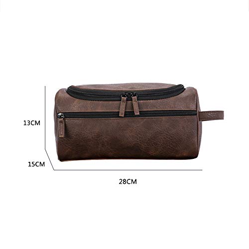 HUIHUAN Bolsa de cosméticos portátil Bolsa de maquillaje Organizador de maquillaje para el equipo de aseo de afeitar y vacaciones de negocios en el hogar con mango portátil