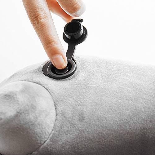 HUIHUAN Travel U Pillow 100% Pura memoria Espuma Cuello Almohadilla, cubierta cómoda y transpirable, lavable a máquina por días festivos/Camping/Coche/Avión/Trenes en tren