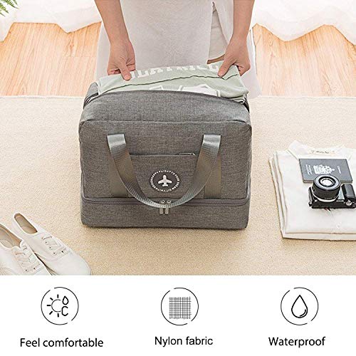 Húmedo y Seco de Separación Estanco Paquete Lavado Viaje Bolsa Neceser Maquillaje Bolsa Almacenamiento de Viaje Bolsa Impermeable Multifuncional Bolsa para Hombre y Mujer (Rosado)