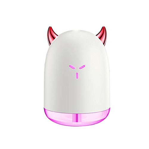 Humidificador de luz de noche, pequeño diablo usb para aromaterapia, hidratante, purificador de aire, atomizador, blanco, 86 mm * 86 mm * 120 mm