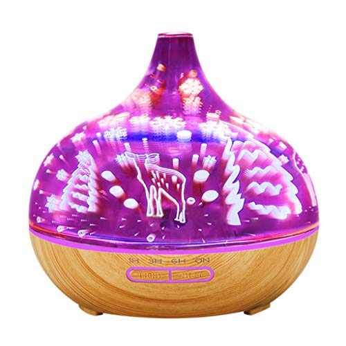 Humidificador Ultrasónico,JiaMeng Aromaterapia ultrasónica del humectador del Aceite Esencial del difusor ultrasónico Ligero del Aroma 3D - JMJS006
