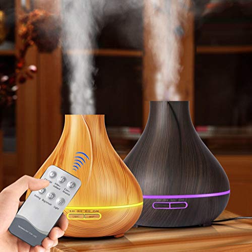 Humidificador Ultrasónico,JiaMeng Granero ultrasónico del difusor del Aire del Grano de Madera purificador ultrasónico de Alta Capacidad 400ml - JMJS013