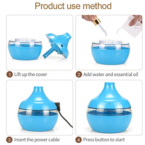 Humidificador Ultrasónico,JiaMeng Humidifie ultrasónico del aromaterapia del Aroma del difusor LED del Aceite Esencial del Aroma del Aire del USB - JMJS038