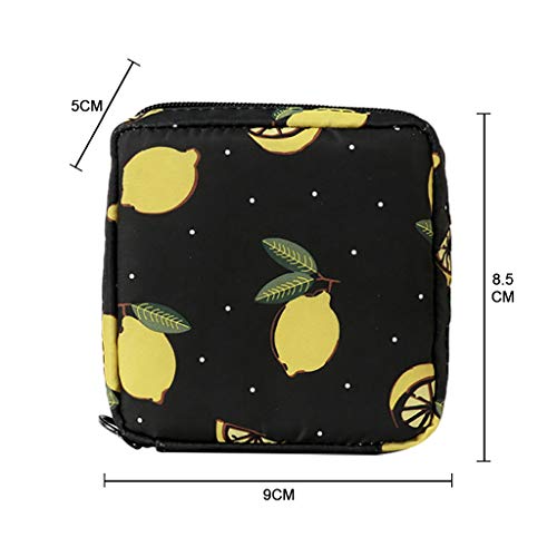 Hunpta @ Neceser de nailon impermeable para mujer, bolsa de maquillaje pequeña