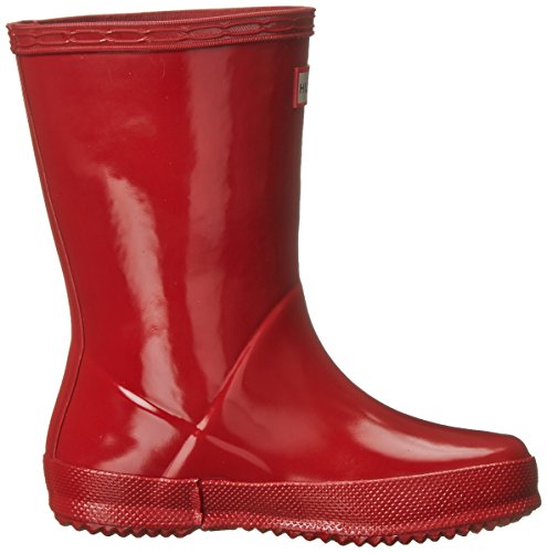 Hunter Original Kids First Gloss Wellington Botas - Militar Rojo