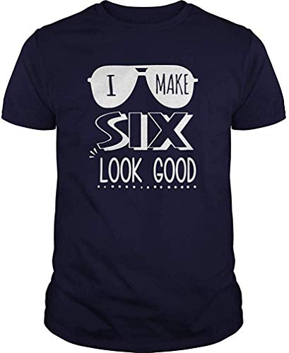 Hunter qiang Camisa de 6 años para niños Camisa de 6to cumpleaños I Make 6 Look Good 5XL