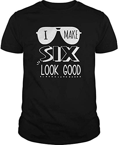 Hunter qiang Camisa de 6 años para niños Camisa de 6to cumpleaños I Make 6 Look Good L