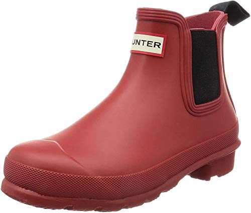 Hunter W Org Chelsea Rma, Botas de Agua para Mujer, Rojo (Military Red), 37 EU