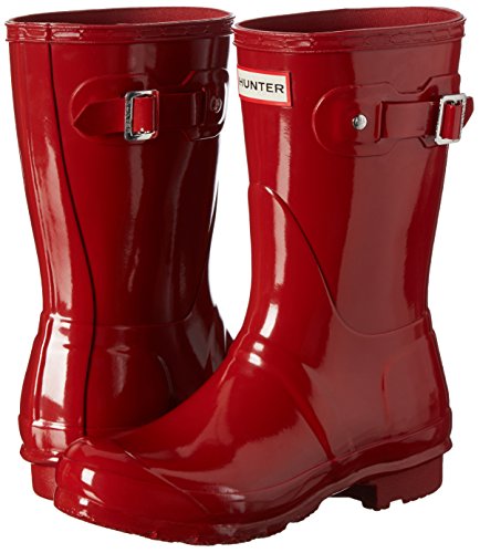 Hunter Wmn Org Short Gloss, Botas de Agua para Mujer, Rojo (Military Red), 37 EU