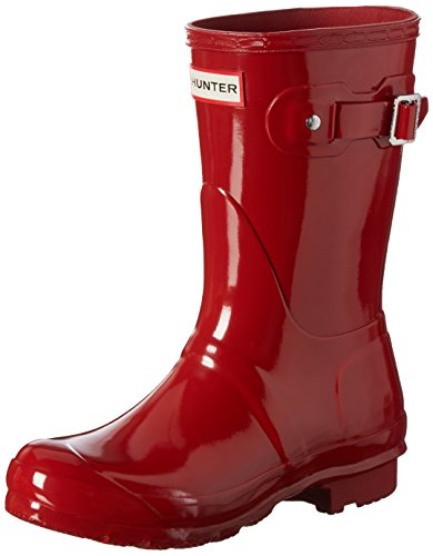 Hunter Wmn Org Short Gloss, Botas de Agua para Mujer, Rojo (Military Red), 37 EU