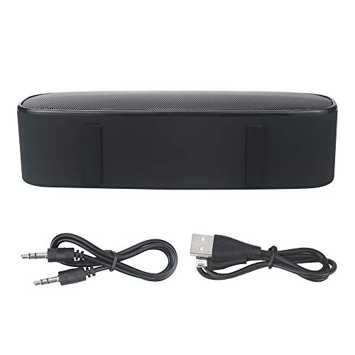 HUSAN Altavoz inalámbrico Bluetooth con ranura para tarjeta AUX/USB/TF, altavoz estéreo portátil para exteriores con audio FM HD, graves mejorados, controlador dual, llamadas con manos libres