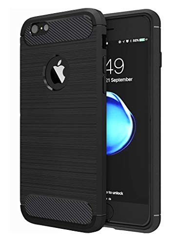 HUSHCO Funda iPhone SE 2020 iPhone 8 iPhone 7, Anti Choques y Antigolpes, Full Negro