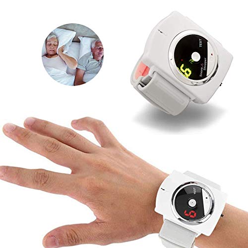 HUWAI-F Ronquidos Soluciones, Smart Snore Stopper, Dispositivos Anti Rronquidos, Antirronquidos Pulsera Reloj Ayuda para Dormir, Alivia Apnea del Sueño, per Man and Woman