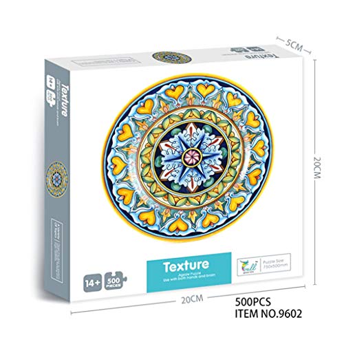 Huyiko 500 Pedazos del recabezas de Paisaje Juego de Puzzle en la Imagen y Niños Adultos