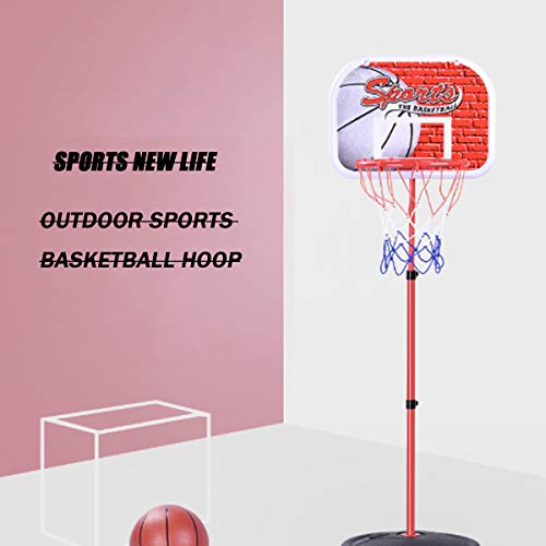 HXXXIN Soporte De Baloncesto, Un Soporte De Baloncesto para Niños Portátil, Ajustable En Altura con Un Dispositivo De Puntuación, Adecuado para Juguetes De Niños,Verde