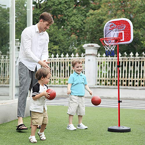 HXXXIN Soporte De Baloncesto, Un Soporte De Baloncesto para Niños Portátil, Ajustable En Altura con Un Dispositivo De Puntuación, Adecuado para Juguetes De Niños,Verde