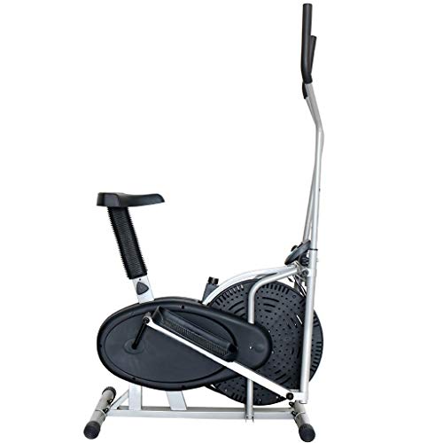 HYJBGGH Bicicletas estáticas y de Spinning Bicicleta De Eiercicio En Casa,Bicicleta Elíptica 2 En 1,Bicicleta Estática con Asiento,monitoreo Digital,Resistencia Ajustable,Placas Antideslizantes