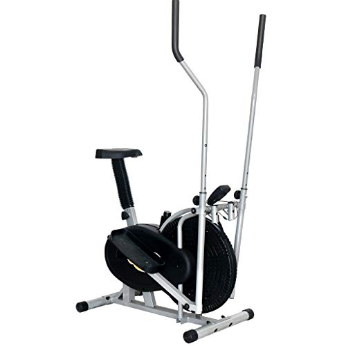 HYJBGGH Bicicletas estáticas y de Spinning Bicicleta De Eiercicio En Casa,Bicicleta Elíptica 2 En 1,Bicicleta Estática con Asiento,monitoreo Digital,Resistencia Ajustable,Placas Antideslizantes