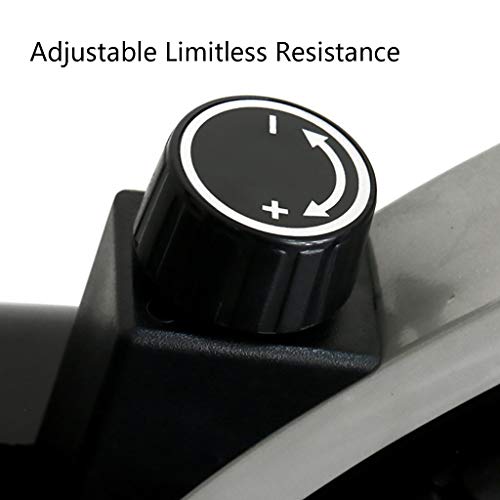 HYJBGGH Bicicletas estáticas y de Spinning Bicicleta De Eiercicio En Casa,Bicicleta Elíptica 2 En 1,Bicicleta Estática con Asiento,monitoreo Digital,Resistencia Ajustable,Placas Antideslizantes