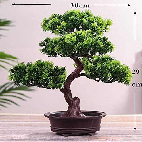 HYLZW Flor Artificial Planta Bonsai Artificial Grande Árbol De Bonsai De Pino De Bienvenida En Maceta, Decoración De Bonsái De Plástico Falso De Planta Artificial para Oficina Y Hogar