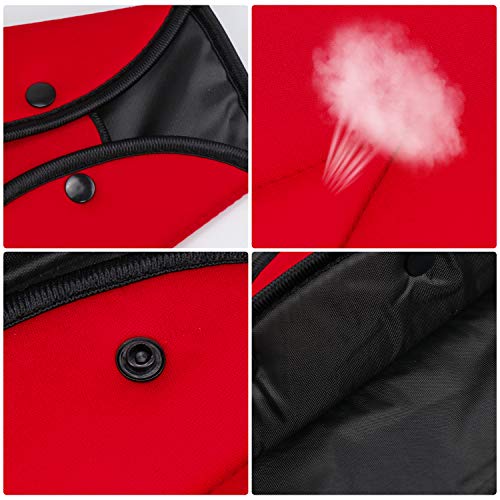 Hysagtek - 2 almohadillas ajustadoras para cinturón de seguridad, protección del posicionador de cinturón de seguridad (rojo + gris)
